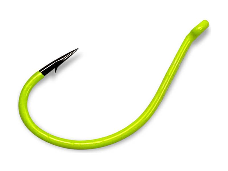 Gamakatsu Split Shot/Drop Shot hook in chartreuse